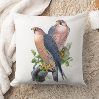 Peregrine Falcon Vintage Art Cushion