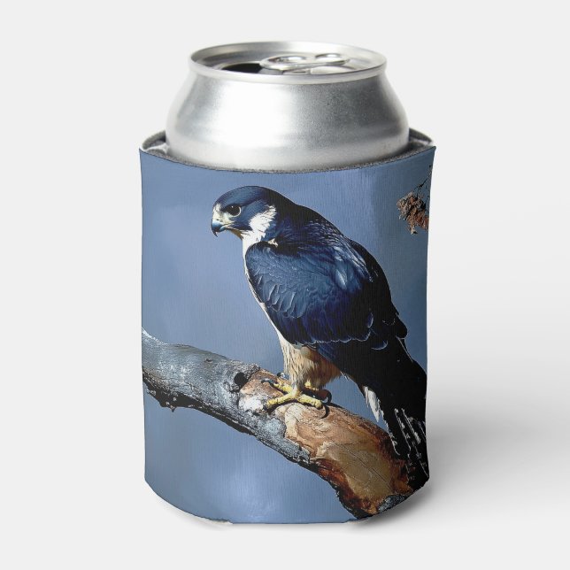 Peregrine Falcon Wildlife Art Can Cooler (Can Front)