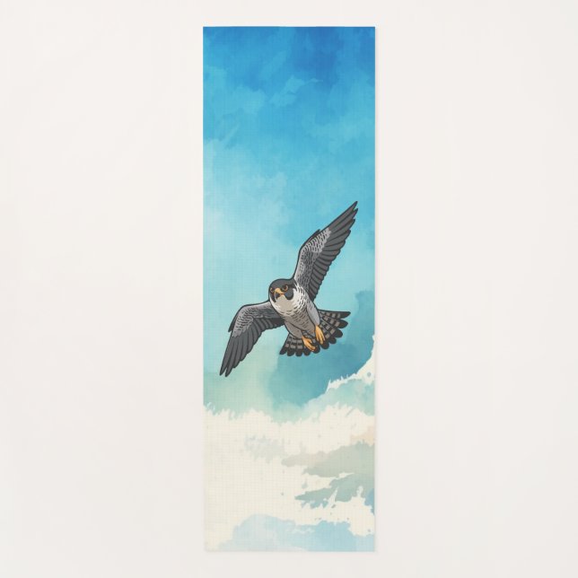 Peregrine falcon  yoga mat (Front)
