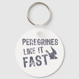 Peregrines Like It Fast Key Ring