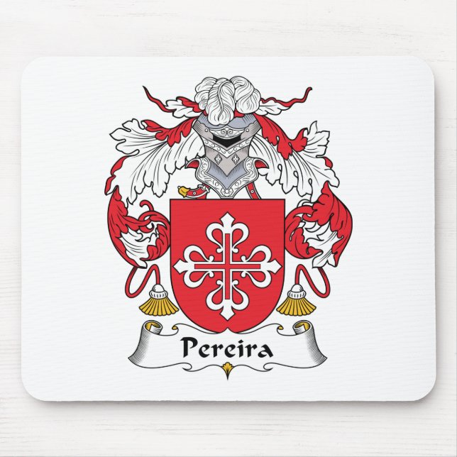 Pereira Family Crest Mouse Mat (Front)