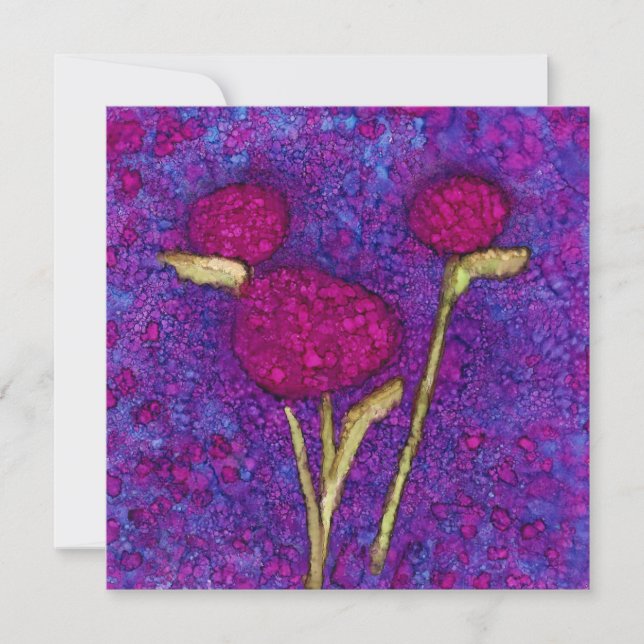 Perennials Square Note Card (Front)