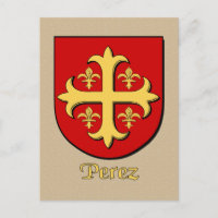 Perez Family Heraldic Shield