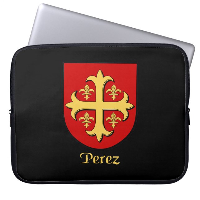 Perez Family Shield Electronics Bag (Front)