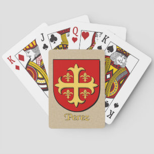 Perez Heraldic Shield Playing Cards