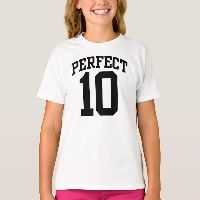 Perfect 10 VARSITY 10th BIRTHDAY Tee (Front)