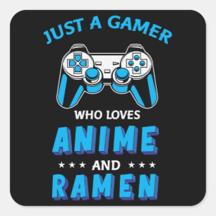 Perfect Anime, Video Games & Ramen Square Sticker