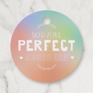 Perfect as You Are Motivational Art Self Pride  Favour Tags