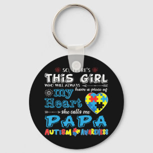 Perfect autism gift idea for Men, Women, Kids - Au Key Ring