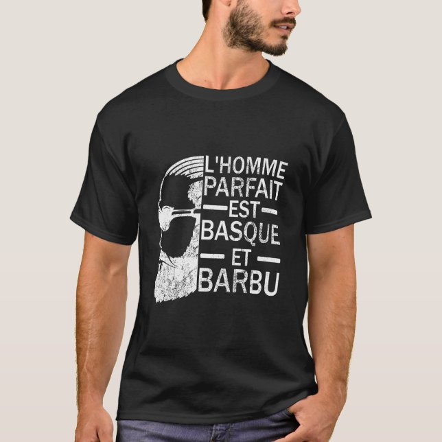 Perfect Bearded Basque Man T-Shirt (Front)