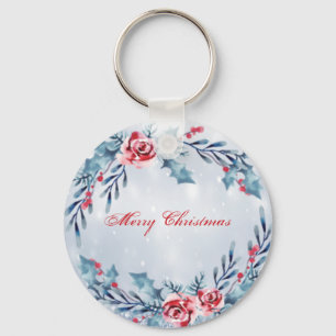 Perfect Beautiful Sparkly Blue Key Ring