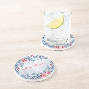 Perfect Beautiful Sparkly Blue Round Coaster