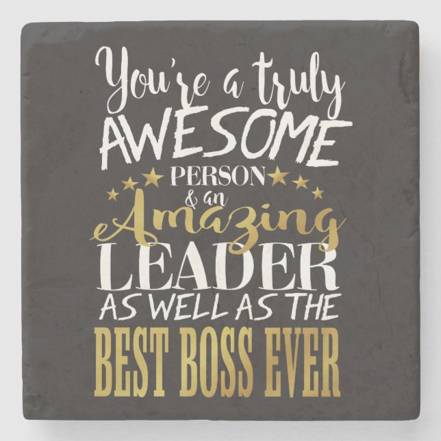 perfect Best Boss Appreciation Gift  Coaster (Front)