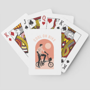 Perfect Bike Gift - Cool On Bike Playing Cards