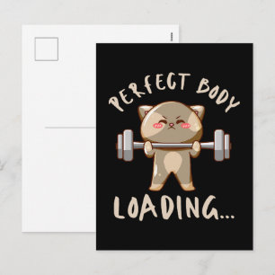 Perfect body loading... holiday postcard