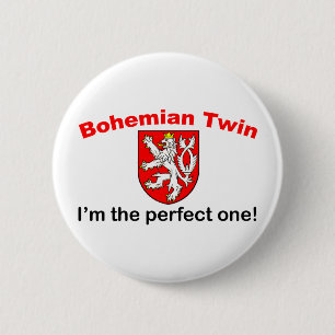 Perfect Bohemian Twin 6 Cm Round Badge