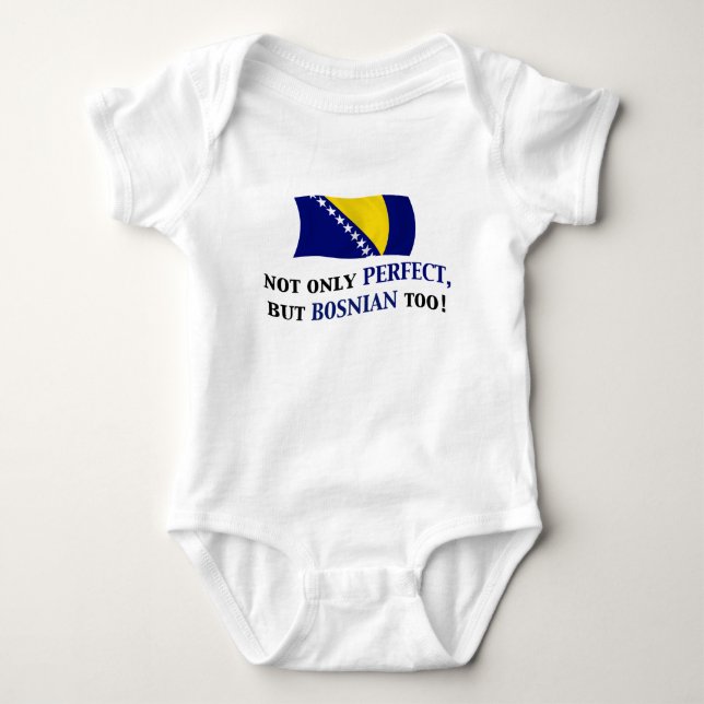 Perfect Bosnian Baby Bodysuit (Front)