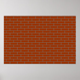 perfect brick wall poster