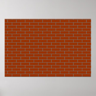 perfect brick wall poster
