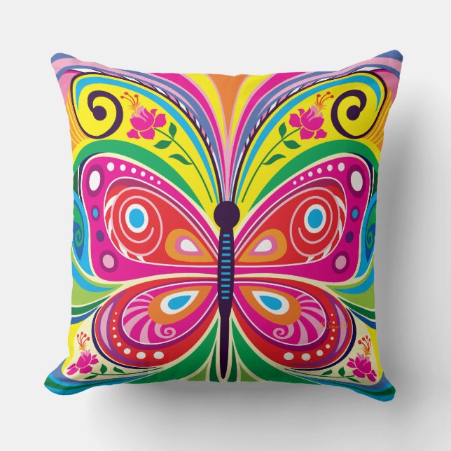 Perfect Butterfly Symmetry Cushion (Front)