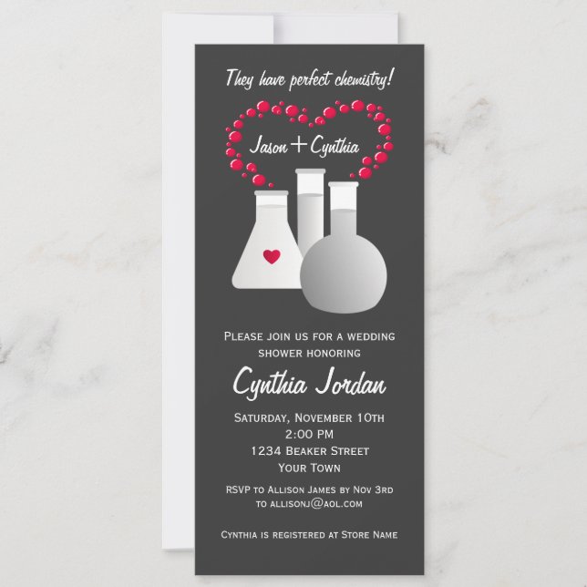Perfect Chemistry Bridal Shower Invitation (Front)