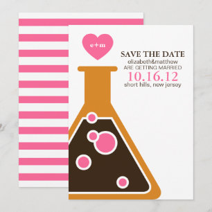 Perfect Chemistry Wedding Save the Date Invitation