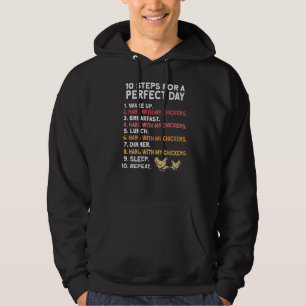 Perfect Chicken Day  Farmer Rooster Hen Chicken Hoodie