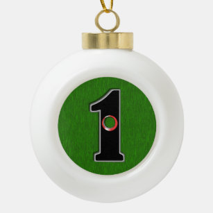 Perfect Christmas Gift for Golfer with Hole in One Ceramic Ball Christmas Ornament