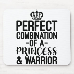 Perfect Combination Of A Princess & Warrior Mouse Mat