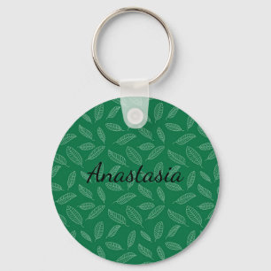 Perfect, Cool Green Leaf Key Ring