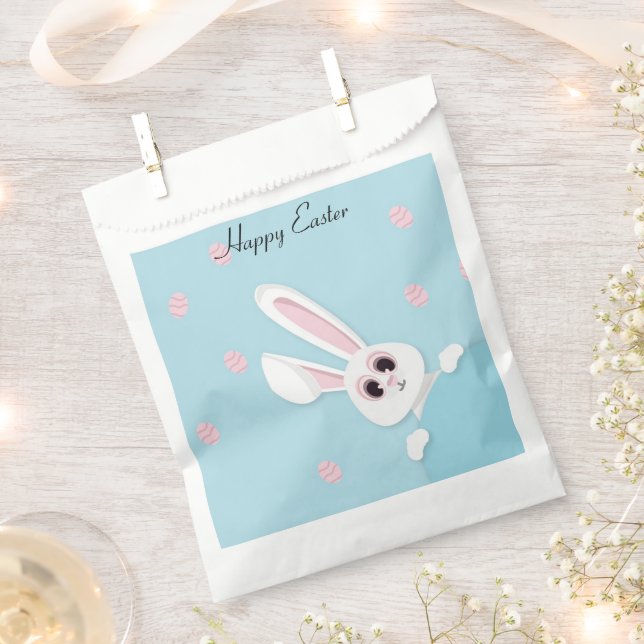 Perfect, Cool Happy Easter,  Bunny  Favour Bags (Clipped)