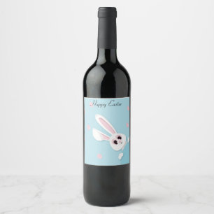 Perfect, Cool Happy Easter, Bunny Wine Label