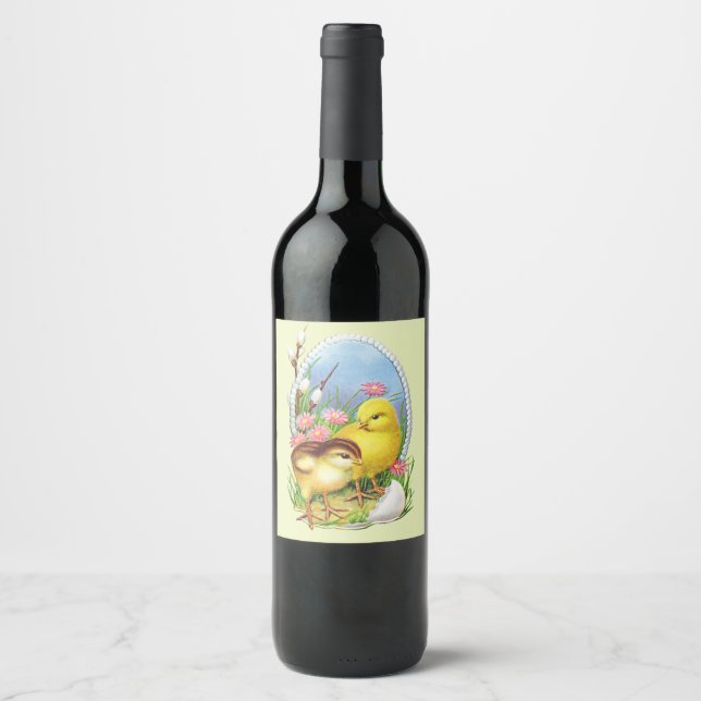 Perfect, Cool Happy Easter,  Bunny  Wine Label (Front)
