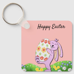 Perfect, Cool Happy Easter, Happy Bunny   Key Ring