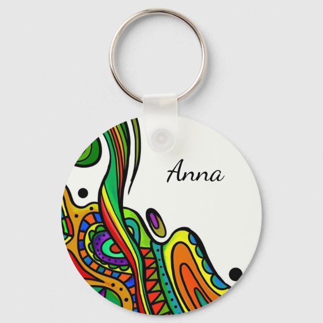 Perfect, Cool Rainbow  Key Ring (Front)