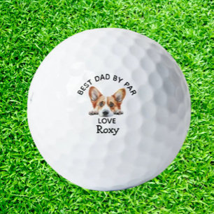 Perfect Corgi GIFT for the Best Dad by Par Golf Balls