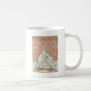 Perfect couple bird art love romantic original art coffee mug