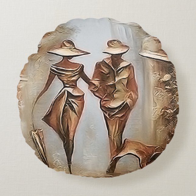 Perfect couple  round cushion (Front)