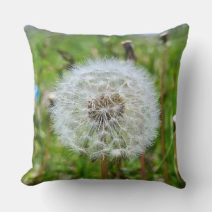 Perfect Dandelion – Botanical Macro Photography Cushion