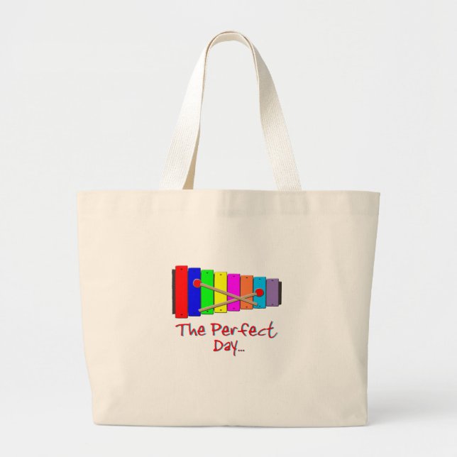 Perfect Day Xylophone Large Tote Bag (Front)
