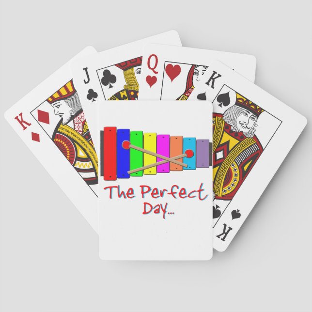 Perfect Day Xylophone Playing Cards (Back)