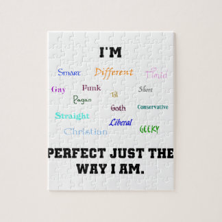 Perfect Diversity Gay Geek Pagan Word Art Jigsaw Puzzle
