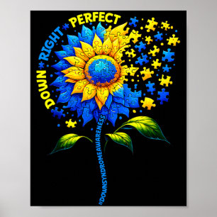 Perfect Down Right Down Syndrome Awareness Poster