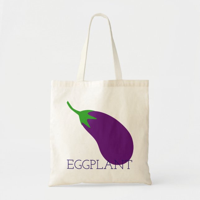 Perfect Eggplant Tote Bag (Front)