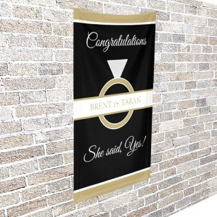 Perfect Engagement Party Banner