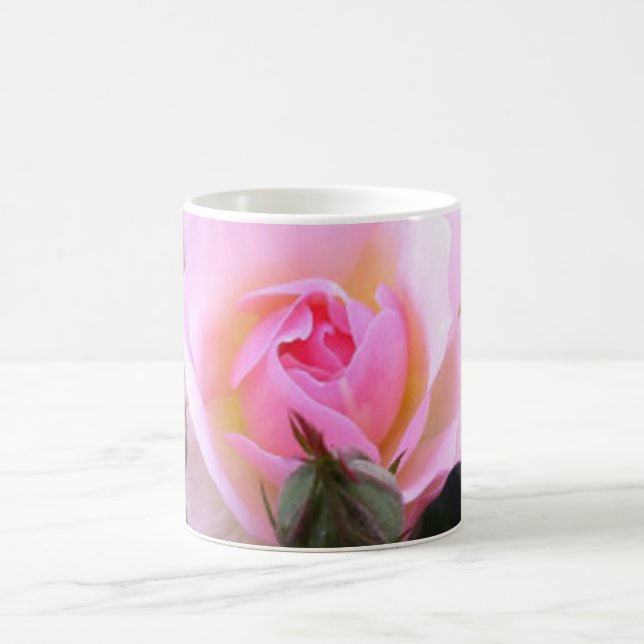 Perfect English Pink Rose  Coffee Mug (Center)