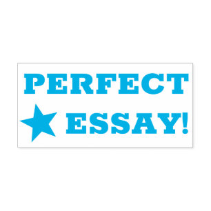 "PERFECT ESSAY!" Commendation Rubber Stamp