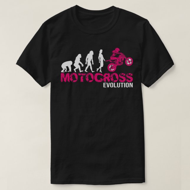 Perfect Evolution of a Motocross Woman gift 1 T-Shirt (Design Front)