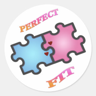 Perfect Fit Puzzle Piece Stickers