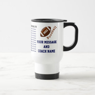 Perfect Football Coach Gift Ideas up to 33 Players Travel Mug